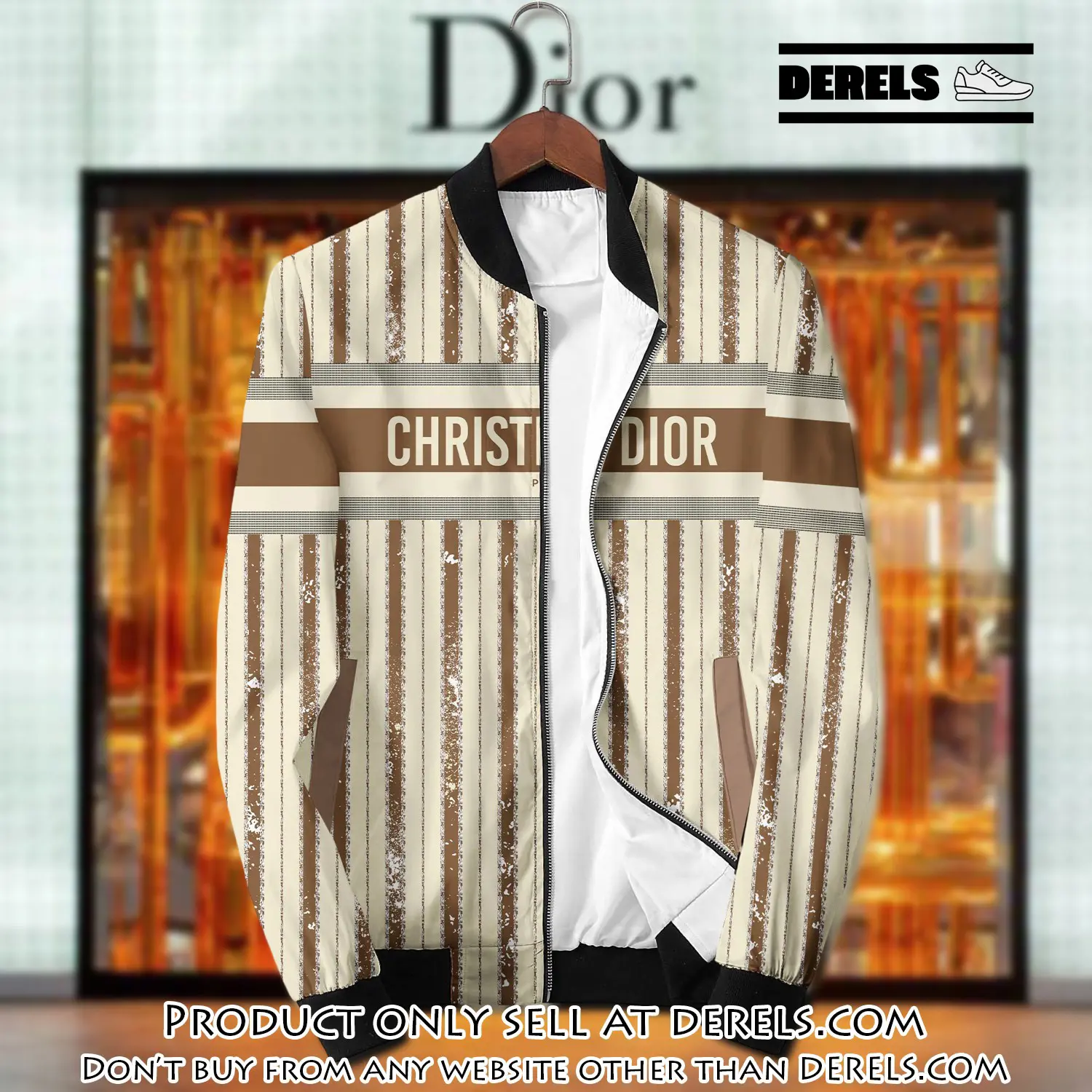 Dior luxury brand varsity zipper jacket vst1041 dr3325085